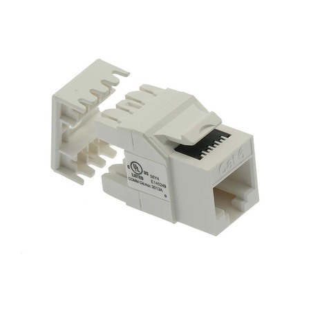 BESTLINK NETWARE CAT6 RJ45 110 Type 180 Deg Keystone Jack- 100pk- White 101701WT-100